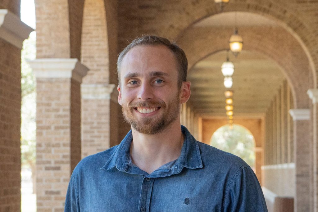 Gustavo Paulon, a graduate student in UF’s Industrial and Systems Engineering Department, poses on campus.