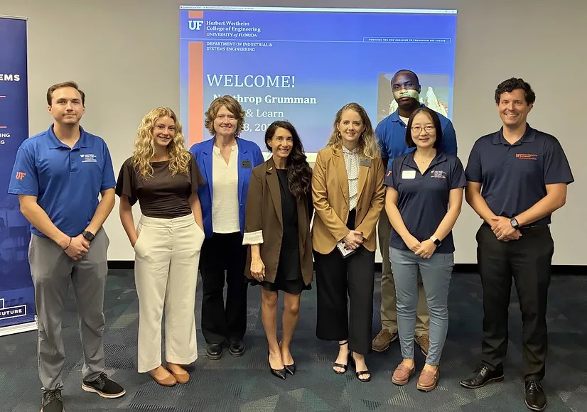 Group of OEM faculty at a recruitment event.